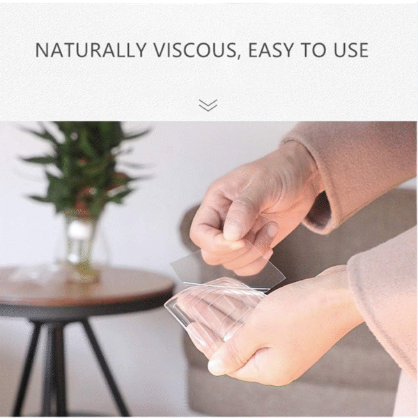 Large-size self-adhesive silicone anti-slip furniture mats, 80mm (approx. 3 inches), suitable for fixed furniture legs