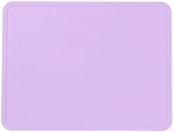 Raised Edges and Slip Resistant Silicone mat, Size 12" x 16", countertop mats, Suitable for Microwave or eletric ovens