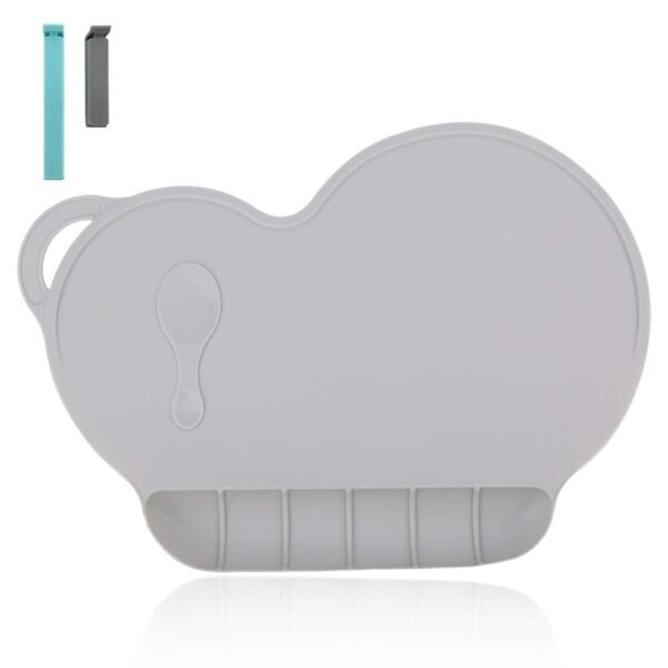 Silicone Baby Placemat - Food Grade Silicone Reusable Travel Placemat for Kids  Portable Roll Up Non Slip Washable Restaurant Food Mat for Child Toddler Infant
