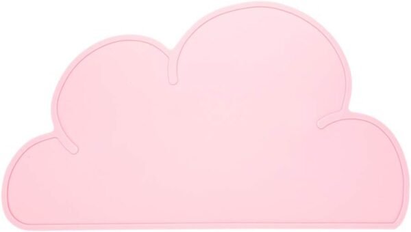 Silicone Cloud Shaped Food Placemat - Pink - Non-Slip - Easy Clean - Tabletop Protection - Great For Infants Toddlers & Kids - 18 3/4" x 10 1/2" - 1ct Box