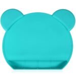 Silicone Baby Placemat Suction - Kids Placemats with Strong Suction Food Catching for Kids Babies Toddlers  Placemat Roll Up Non Slip Washable Baby Restaurant Mat