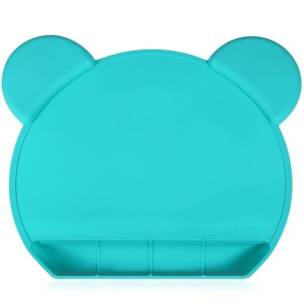 Silicone Baby Placemat Suction - Kids Placemats with Strong Suction Food Catching for Kids Babies Toddlers  Placemat Roll Up Non Slip Washable Baby Restaurant Mat