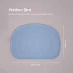 Set of 3 Silicone Placemats with Raised Edges for Kids,Toddlers,Babies, Non-Slip Dinning Table Mat, Baby Eating Mat, Food Mat Set 1