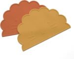 Silicone Mat Baby Placemats for Restaurants, Toddler Placemats for Dining Table, Food Mat Non Slip & Wipeable Placemat Baby Table Mats Colorful Placemat for Kids