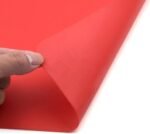 4PCS Thickened Strong Grip Heat-Proof Silicone Placemats Cutting Hot Mats Tablemats-Red