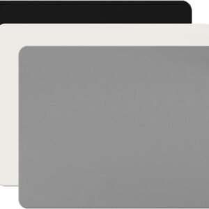 3Pack Silicone Sheet for Crafts, Resin Jewelry Casting Molds Mat, Food Grade Silicone Placemat, Multipurpose Table Protector, Nonstick Nonskid Heat-Resistant, Black&Gray&Beige (15.7x11.8inch)