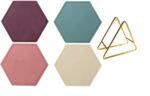 Silicone Placemats,Placemats for Kids,Waterproof Heat Resistant Non-Slip Anti-Scald Pad for Dining Table,Set of 4, Non-Slip, Oil Proof, Water Proof, Heat Resistant, Stain Resistant, Hexagonal