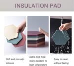 Silicone Placemats,Placemats for Kids,Waterproof Heat Resistant Non-Slip Anti-Scald Pad for Dining Table,Set of 4, Non-Slip, Oil Proof, Water Proof, Heat Resistant, Stain Resistant, Hexagonal