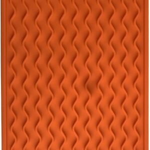 Drain Mat, Silicone Anti-Skid Counter Silicone Pad, Sink Bar Bottle Cup Dish Drying Mat for Kitchen Counter Orange