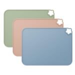 Silicone Placemat for Toddles Kids Non-Slip Reusable Portable Kids Placemats for Dinning Table Heat Resistant Placemats, Baby Placemat Stain Resistant Silicone Mat for Dining Table 3 Pack