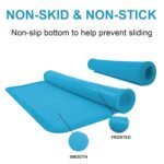Silicone Kids Placemats, Non-Slip Silicone Placemats for Kids Baby Toddlers Childrens, Kids Portable Placemat for Dining Table, 3Pack (Blue)