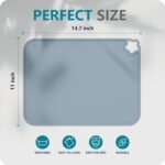 Silicone Placemat for Toddles Kids Non-Slip Reusable Portable Kids Placemats for Dinning Table Heat Resistant Placemats, Baby Placemat Stain Resistant Silicone Mat for Dining Table 3 Pack