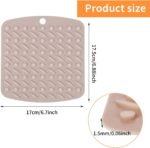 3 Pack Silicone Pot Holders and Trivet Mats - Heat Resistant Hot Pads for Kitchen, Non-Slip Trivets for Hot Pots and Pans, Spoon Holder, Oven Mitts, Place Mats