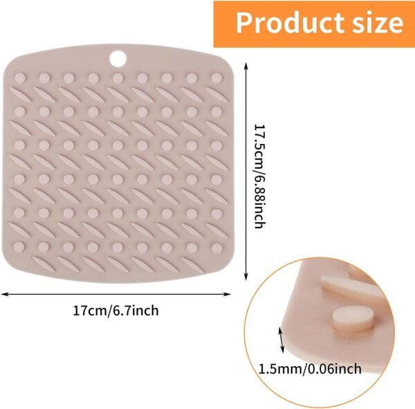 3 Pack Silicone Pot Holders and Trivet Mats - Heat Resistant Hot Pads for Kitchen, Non-Slip Trivets for Hot Pots and Pans, Spoon Holder, Oven Mitts, Place Mats