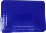 Rectangular Non Slip Silicone Mat - Anti Slip Large Table Coaster Pad - 9.8" X 7" - Eating Aids, Baking, Crafts, Table, Counter or Any Surface - Blue