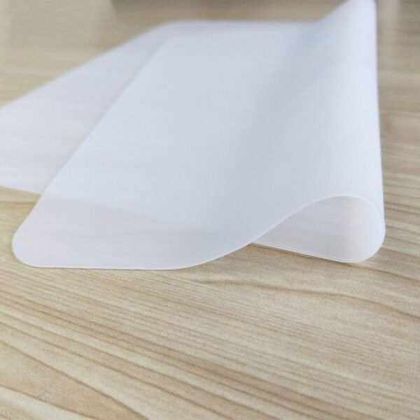 Waterproof Silicone Placemats, Non-Stick Baking Mat, Non-Slip Dining Table Mat for Kids/Baby/Children, Heat Resistant Insulation Countertop Protector Pads (Clear, 15.75x11.81Inch-4pack)