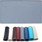 Cat Feeding Mat, Silicone Pet Food Mat, Food Grade Waterproof Anti-Messy Raised-Edges Mat for Puppy Kitty Dog Cat, S(19x12inch), Grey