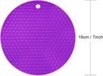 6 Packs Silicone Trivets Mat, Hot Pad Mat, Pot Holder, Silicone Hot Pad for Kitchen Counter, Assorted Color