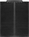 Silicone Dish Draining Mat with Drain Lip, Eco Friendly Dish Drying Mat Kitchen Counter Anti-Skid and Heat Insulation Pad, Hygienic Ultra Absorbent, Sturdy Compact Easy to Clean Tray (Black)