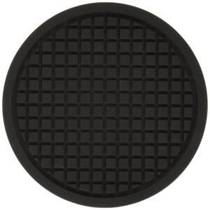 Cast Iron Silicone Trivets, 5.05" Length x 4.95" Width, Black