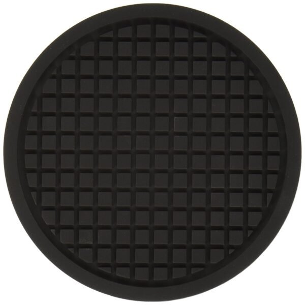 Cast Iron Silicone Trivets, 5.05" Length x 4.95" Width, Black