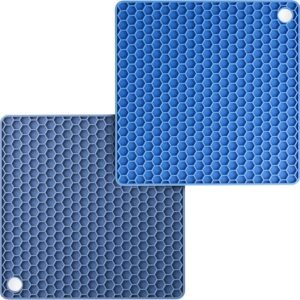 Trivets for Hot Pots and Pans, 2 Pack, Trivets, Silicone Trivet, Hot Plate Holder, Trivets for Hot Dishes, Hot Pot Holder, Silicone Trivet Mat, Silicone Trivets, Trivet Set