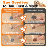 Hardwood floor chair leg protectors, clear silicone caps with smooth nylon base (does not attract pet hair), suitable for carpet and tile, fits 3/4 to 1 inch, 16-pack