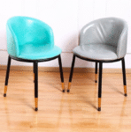 Extra small black silicone chair leg caps with felt pad, suitable for round metal bar stool legs on hardwood floors, fits 0.5-0.75 inch height, 16-pack