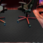 Large dining table and chair mats for hard floors, 75 inches x 60 inches, multi-functional floor protector, suitable for dining rooms.