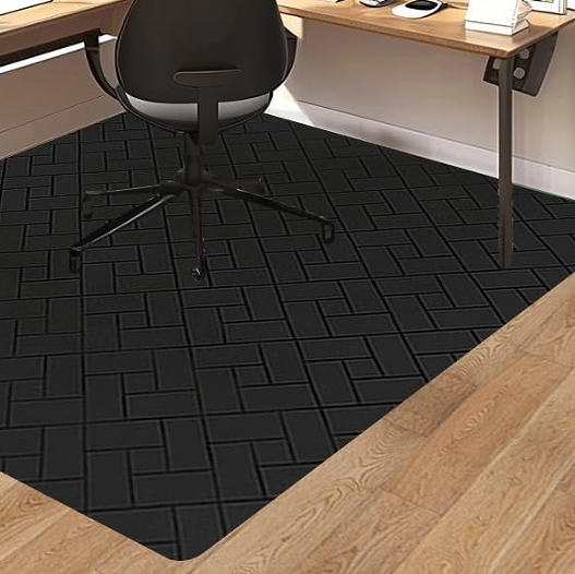 Large dining table and chair mats for hard floors, 75 inches x 60 inches, multi-functional floor protector, suitable for dining rooms.