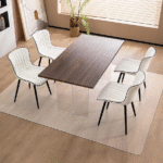 Hardwood floor transparent area mat, 40x60 inches, anti-slip and scratch-resistant, suitable for dining rooms, laundry rooms, kitchens, bedrooms, etc.